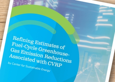 Refining Estimates of Fuel-Cycle Greenhouse Gas Emission Reductions Associated with California’s Clean Vehicle Rebate Project with Program Data 