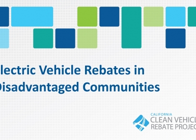 Electric Vehicle Rebates in Disadvantaged Communities