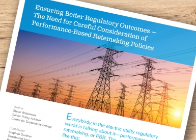 Performance-based ratemaking policies whitepaper