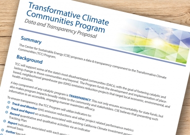 Transformative Climate Communities Program Data 